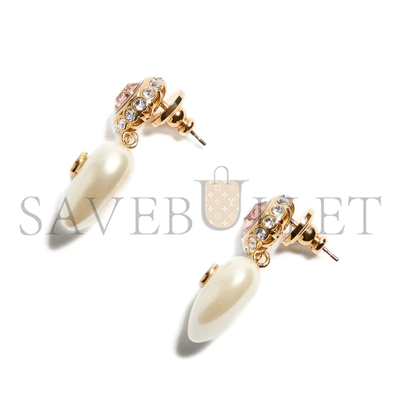 VALENTINO GARAVANI VLOGO SIGNATURE PEARL EARRINGS WJ0BM3NBS9Q3